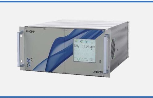 Rack-mounted continuous emission monitoring analyser
