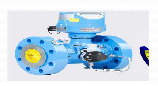 Flanged turbine gas flow meter